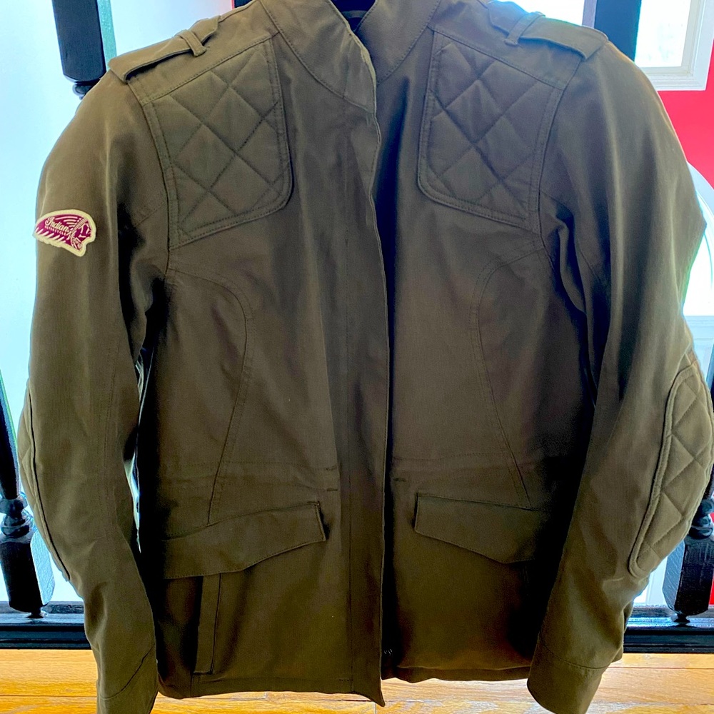 Motorcycle jacket, NWOT, worn once. Genuine Indian jacket.